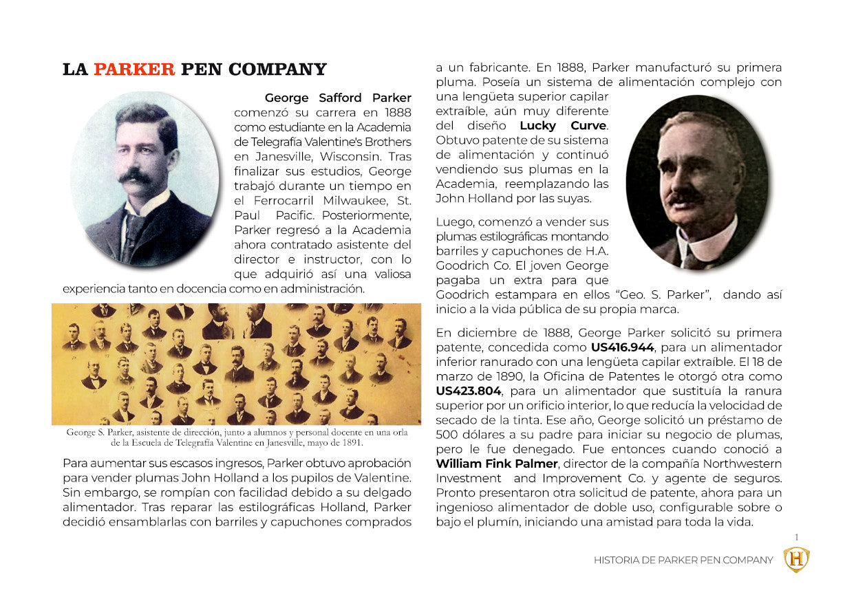 ESTILOGRÁFICAS PARKER: LAS PIONERAS e-book (PDF disponible para todo el mundo)