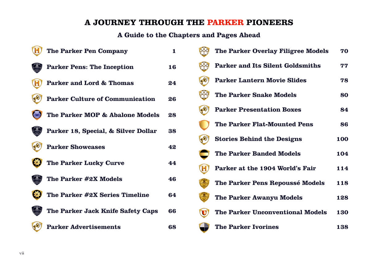 PARKER PENS: THE PIONEERS          Hardcover (United States Only)